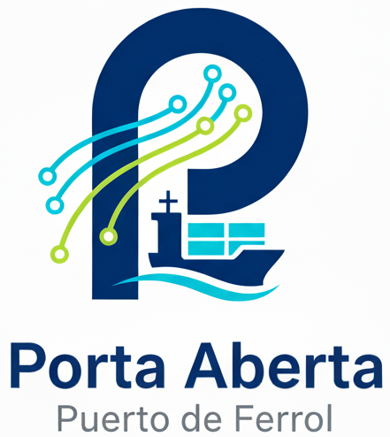 Logo Porta Aberta - Puerto de Ferrol